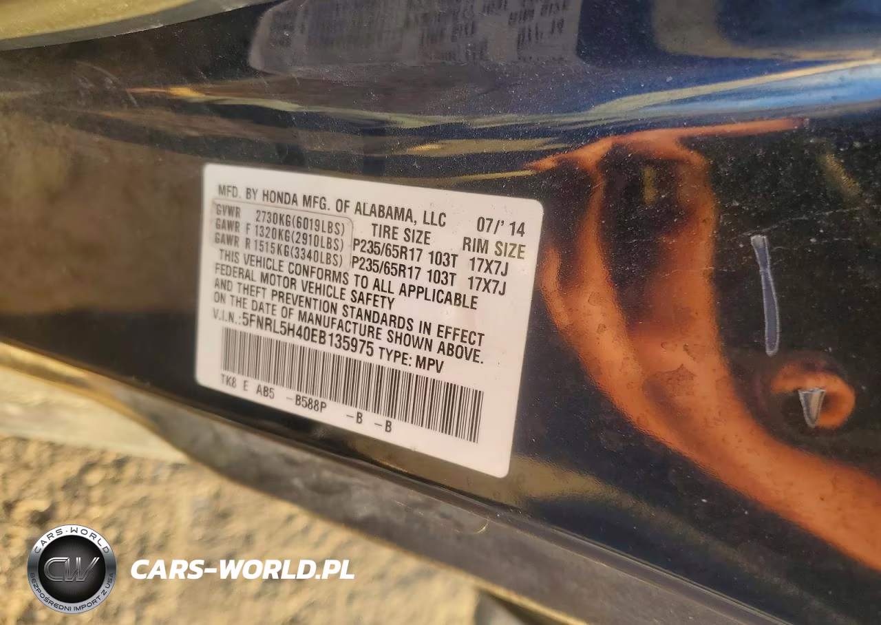 2014 Honda Odyssey Ex VIN:5FNRL5H40EB135975 - 13