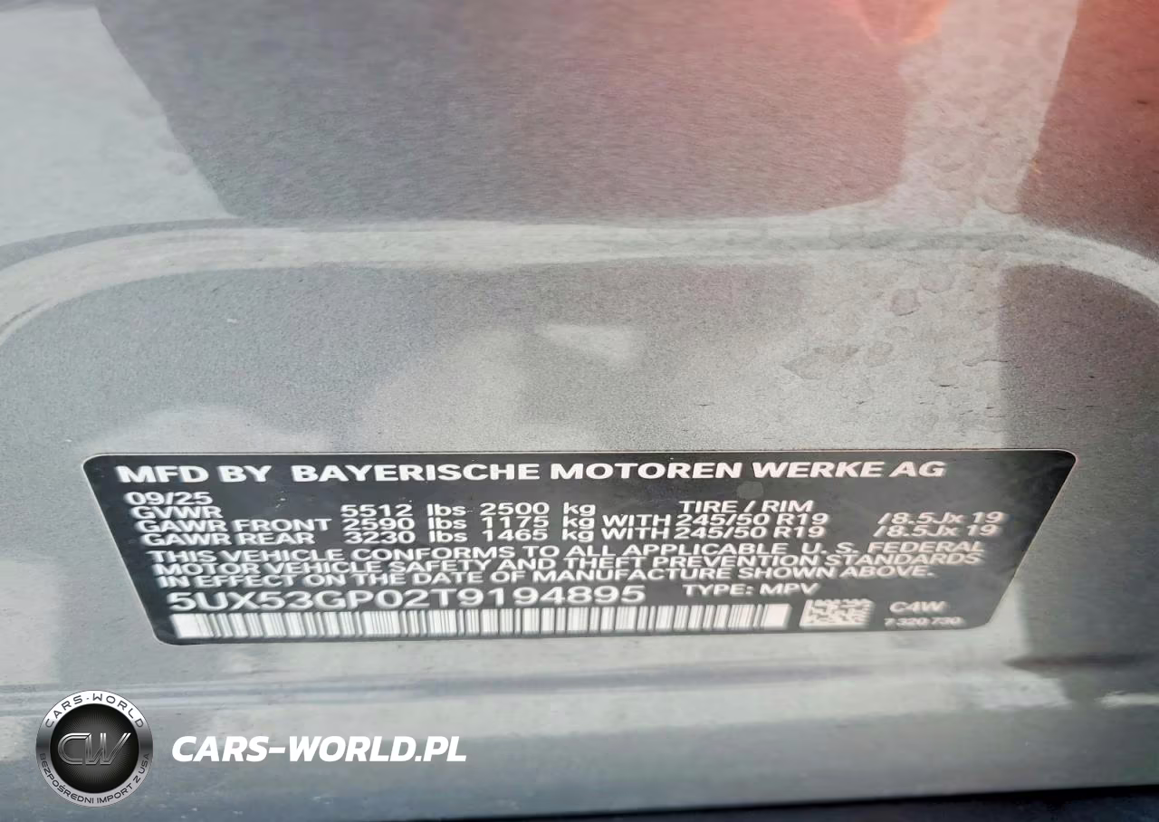 2026 BMW X3 30 xDrive VIN:5UX53GP02T9194895 - 13