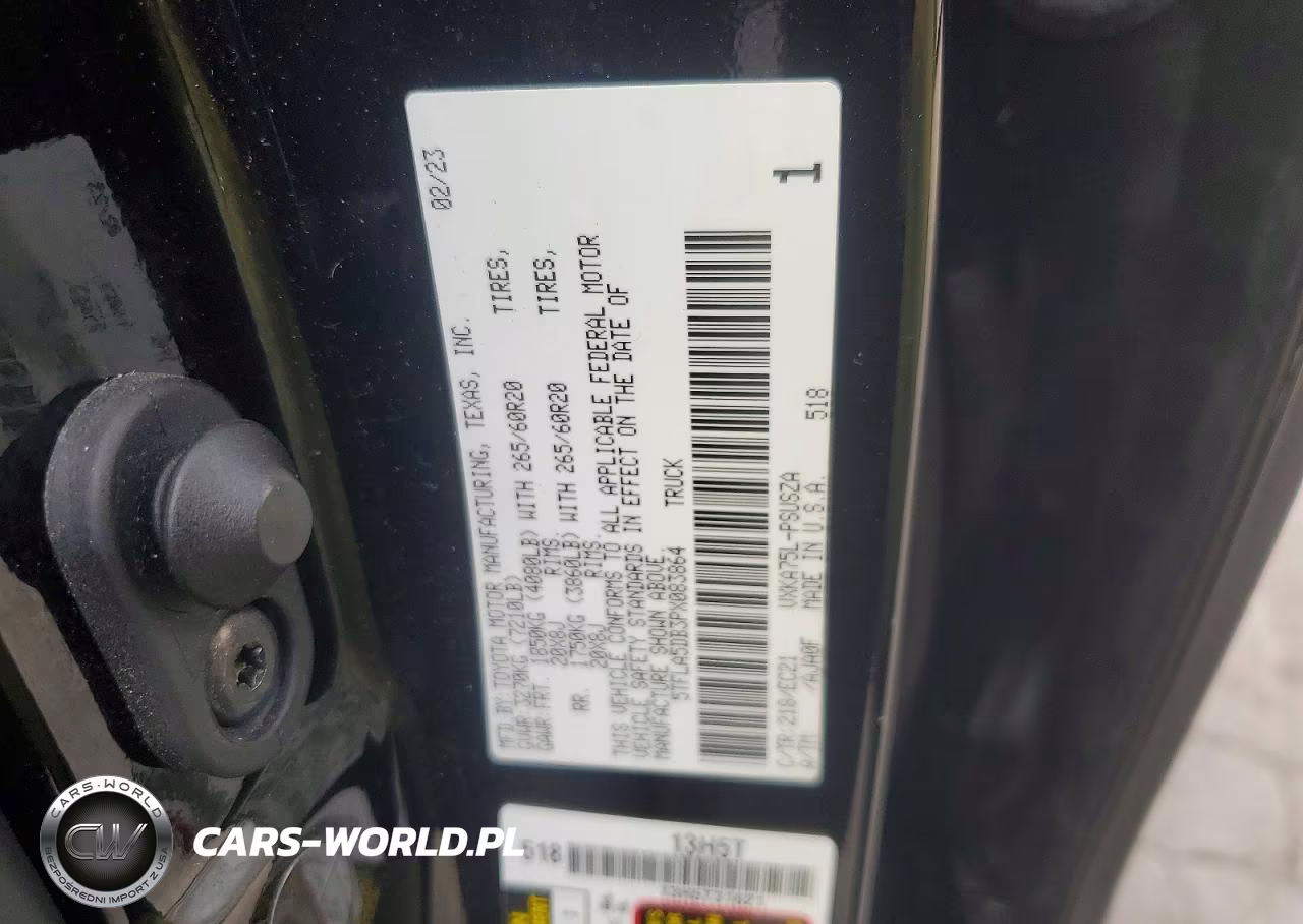2023 Toyota Tundra Sr5 VIN:5TFLA5DB3PX083864 - 12