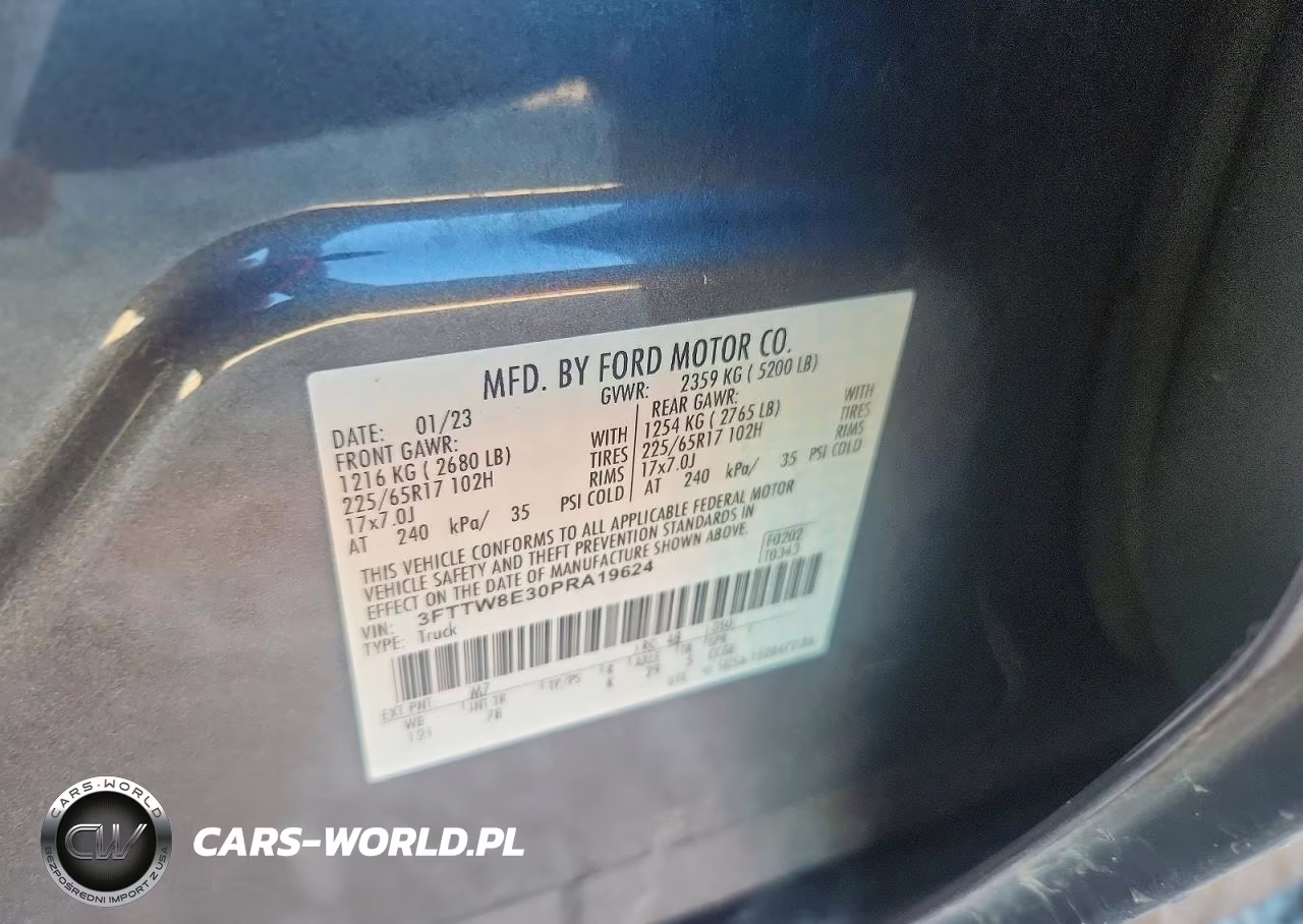 2023 Ford Maverick Xl VIN:3FTTW8E30PRA19624 - 12