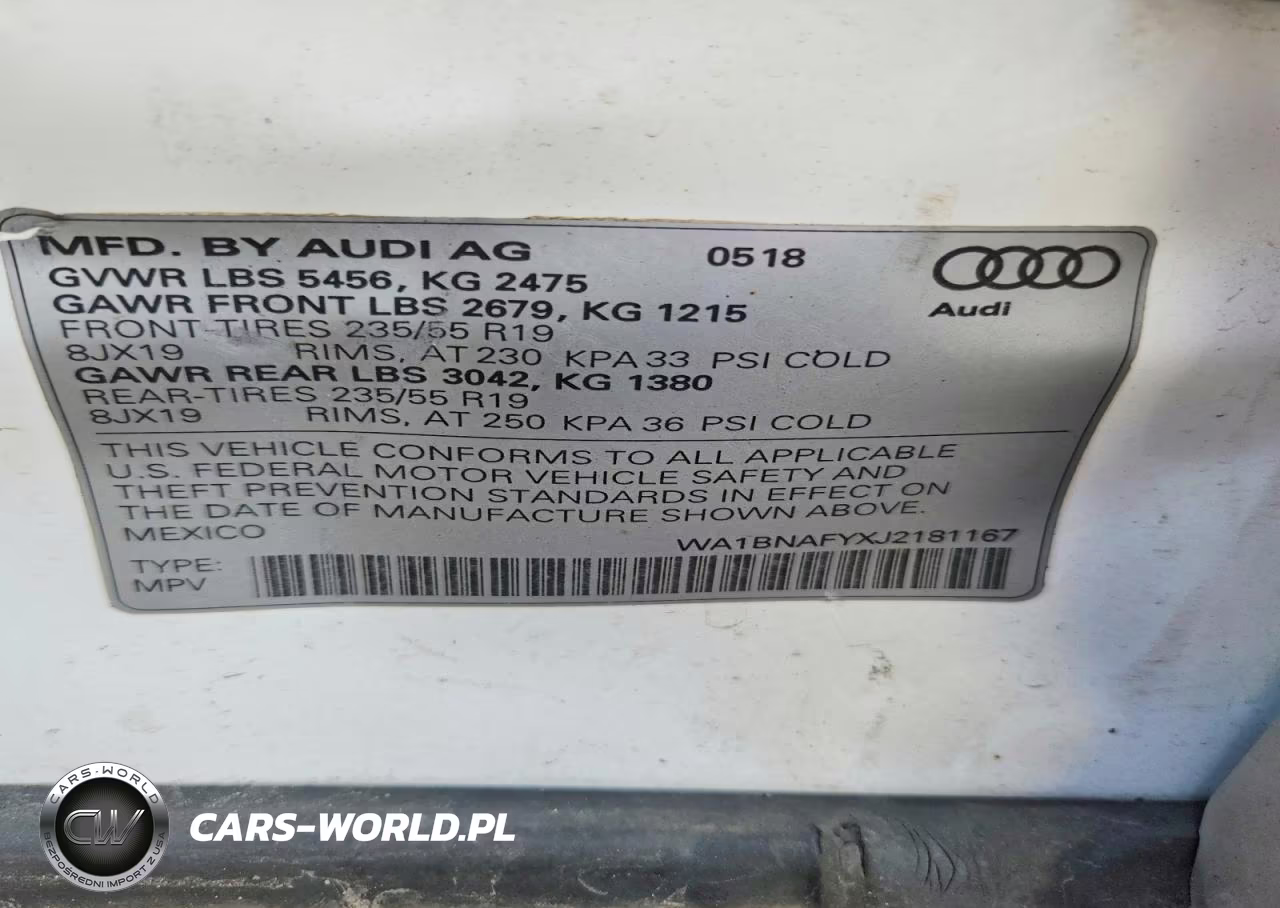 2018 Audi Q5 Premium Plus VIN:WA1BNAFYXJ2181167 - 12