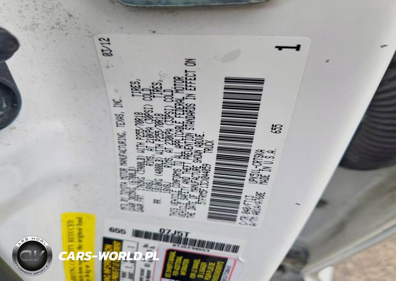 2012 Toyota Tundra Double Cab Sr5 VIN:5TFRM5F13CX044059 - 12