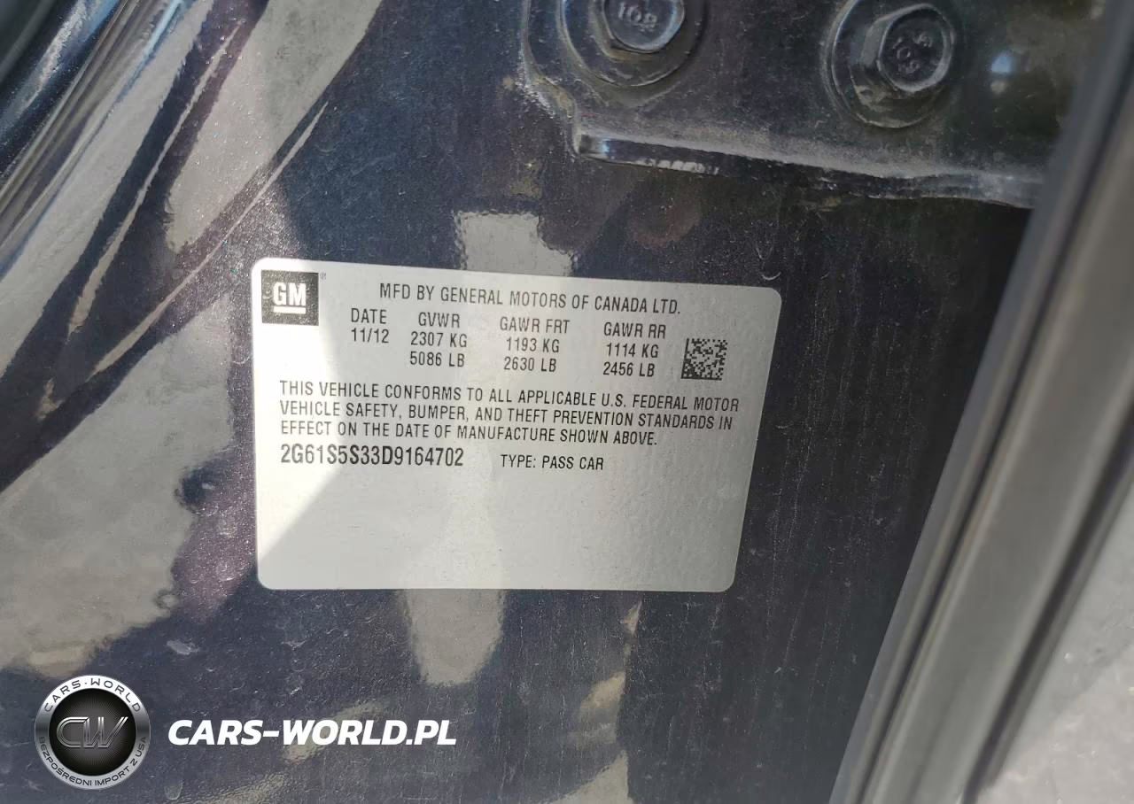 2013 Cadillac Xts Premium Collection VIN:2G61S5S33D9164702 - 12