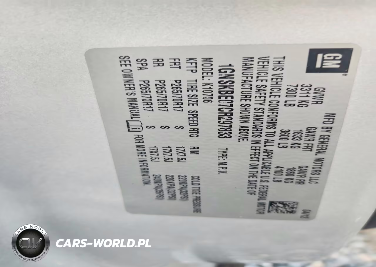 2012 Chevrolet Tahoe K1500 Lt VIN:1GNSKBE07CR297833 - 13