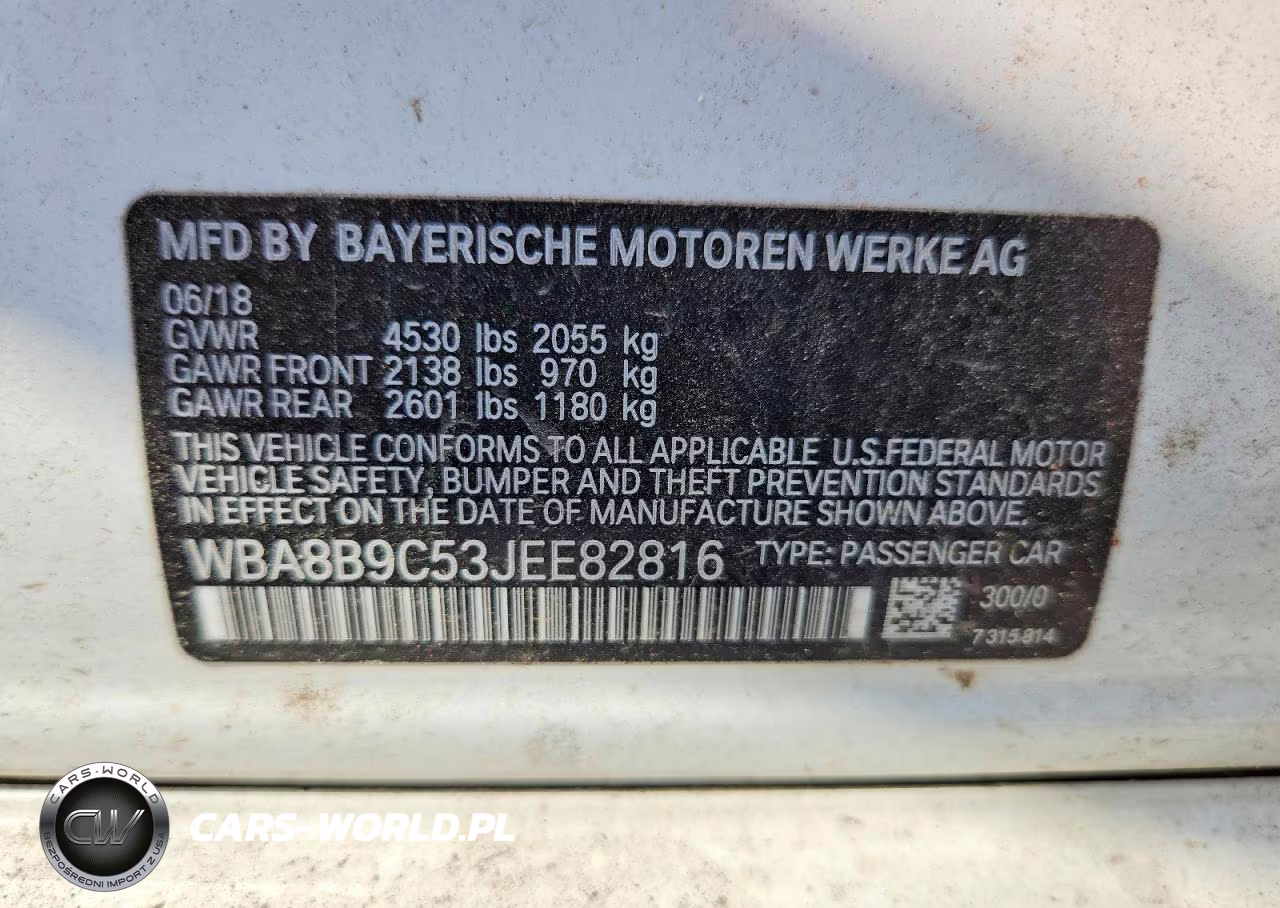 2018 BMW 330 I VIN:WBA8B9C53JEE82816 - 12