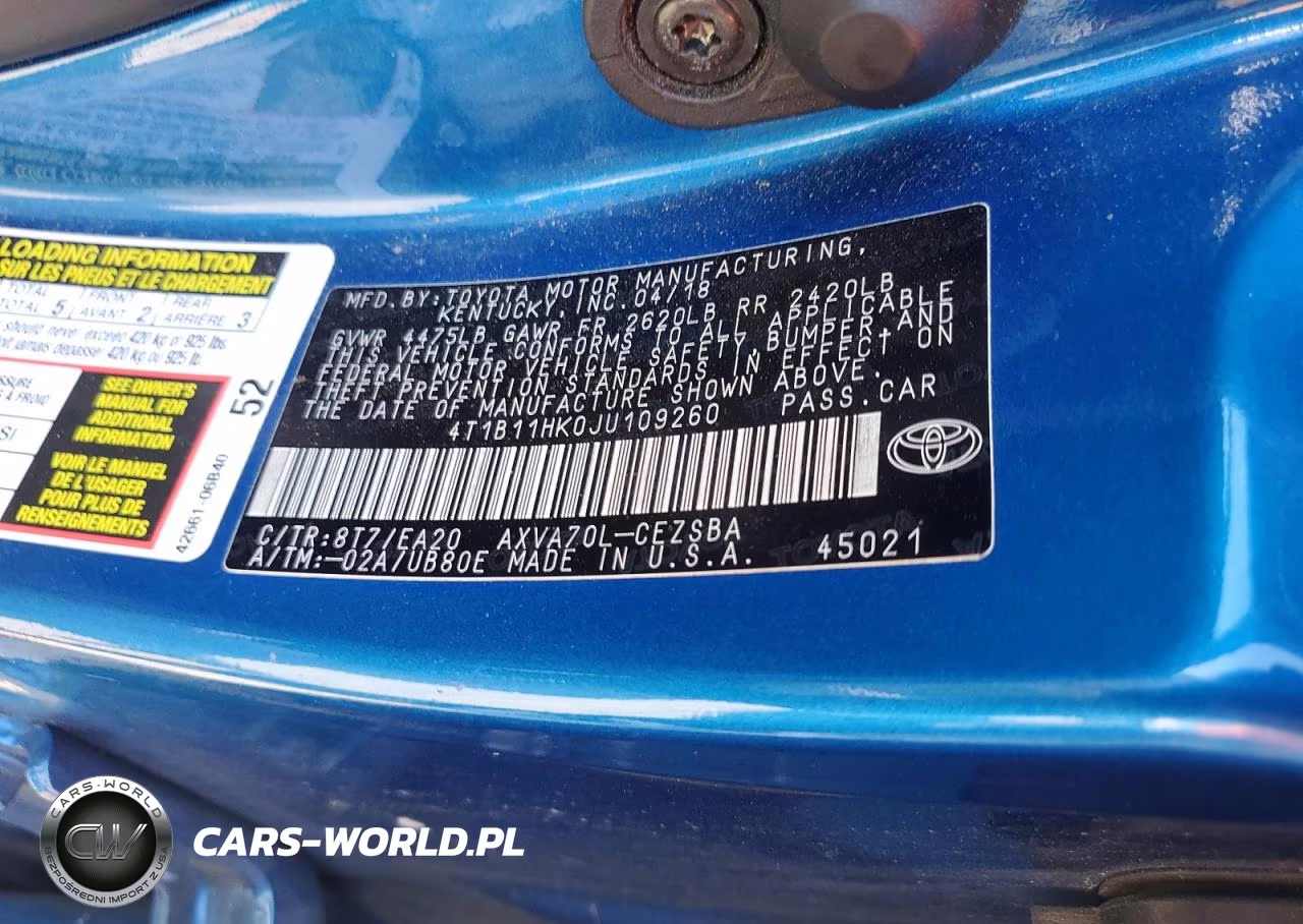 2018 Toyota Camry Se VIN:4T1B11HK0JU109260 - 12