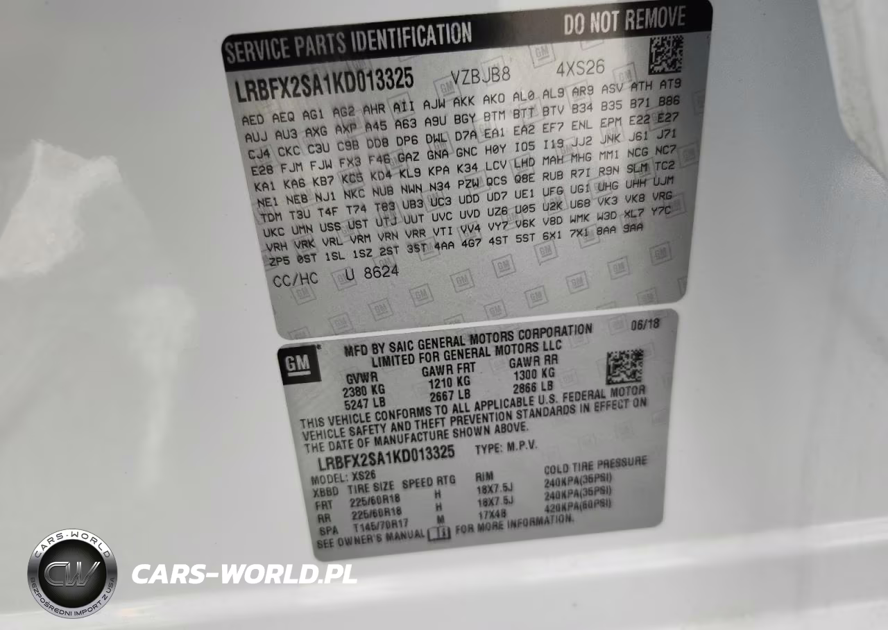 2019 Buick Envision Essence VIN:LRBFX2SA1KD013325 - 13