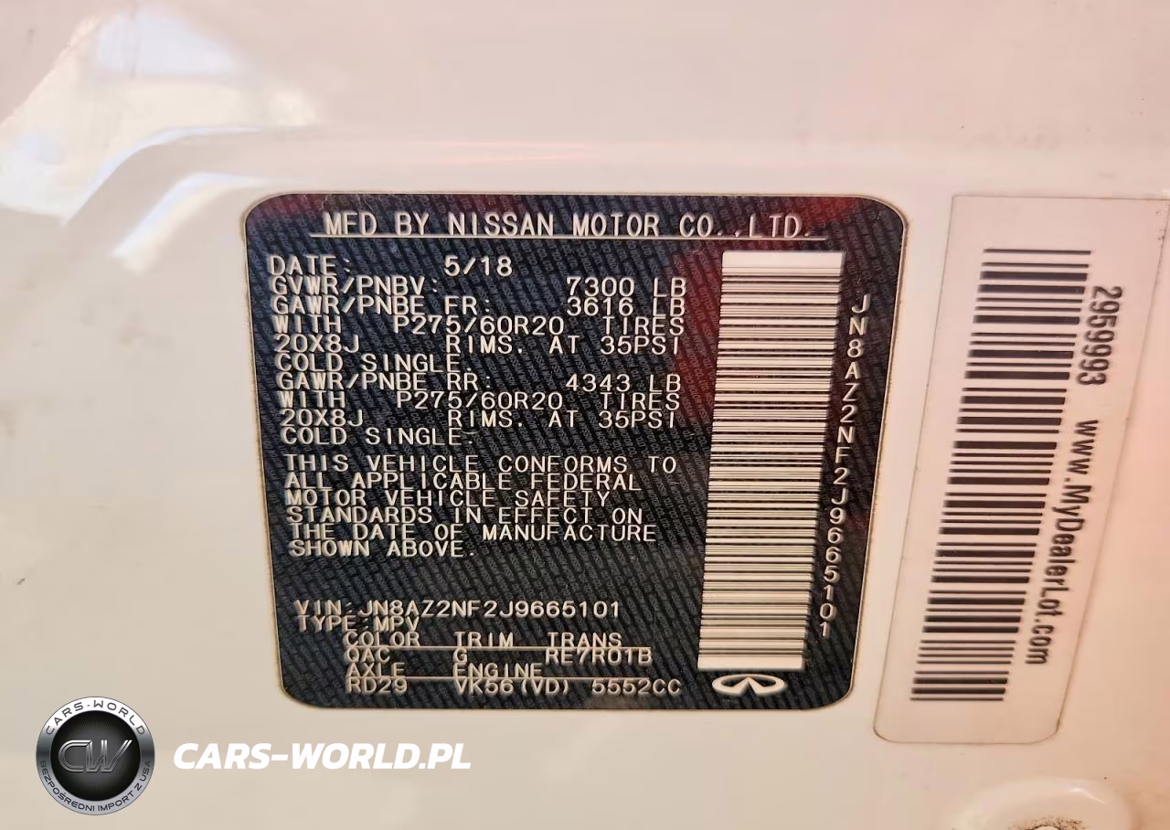 2018 Infi Qx80 Base VIN:JN8AZ2NF2J9665101 - 13