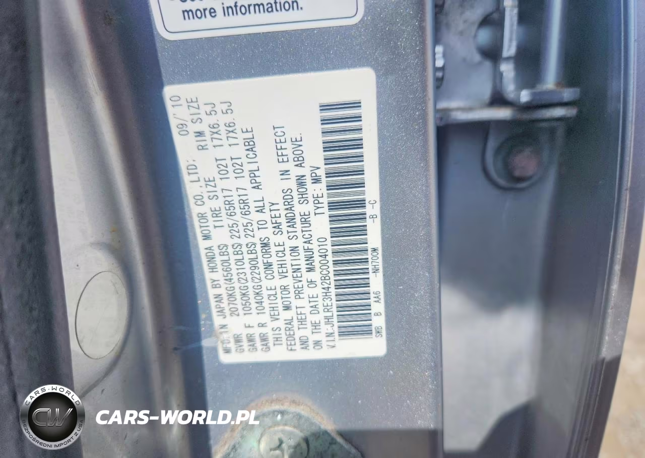 2011 Honda Cr-V Se VIN:JHLRE3H42BC004010 - 13