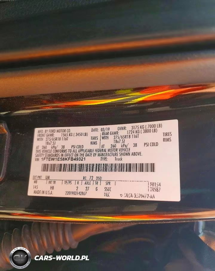 2019 Ford F150 Supercrew VIN:1FTEW1E58KFB49321 - 12