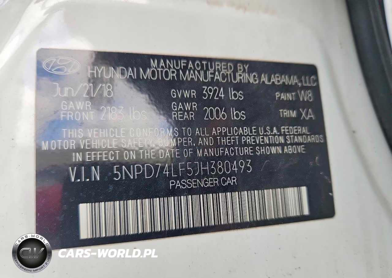 2018 Hyundai Elantra Se VIN:5NPD74LF5JH380493 - 12