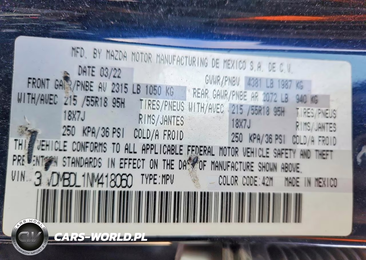 2022 Mazda Cx-30 Premium VIN:3MVDMBDL1NM418060 - 14