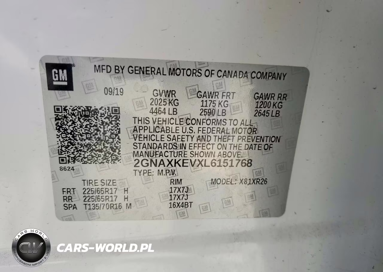 2020 Chevrolet Equinox Lt VIN:2GNAXKEVXL6151768 - 12