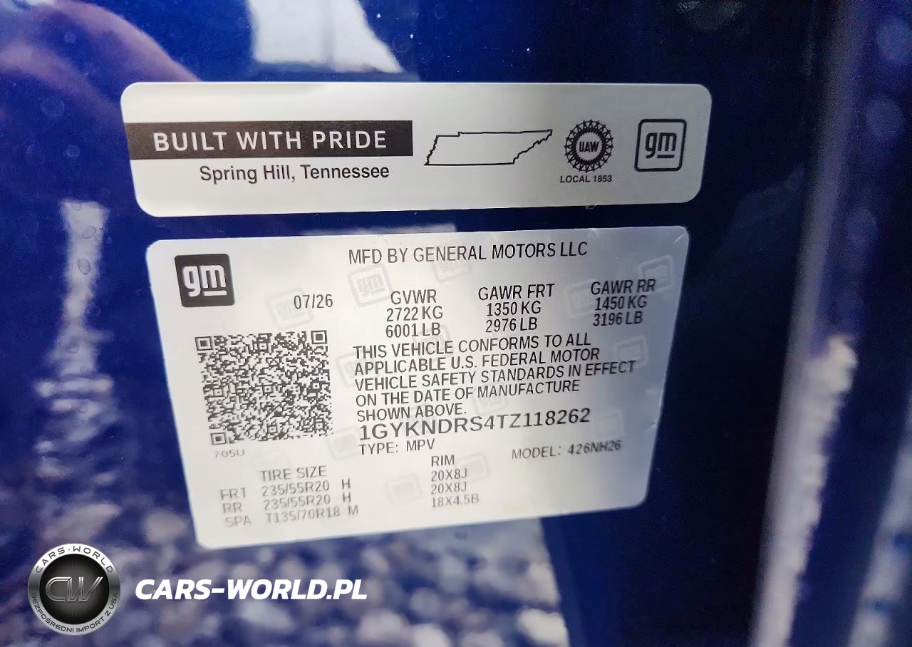 2026 Cadillac Xt5 Premium Luxury VIN:1GYKNDRS4TZ118262 - 13