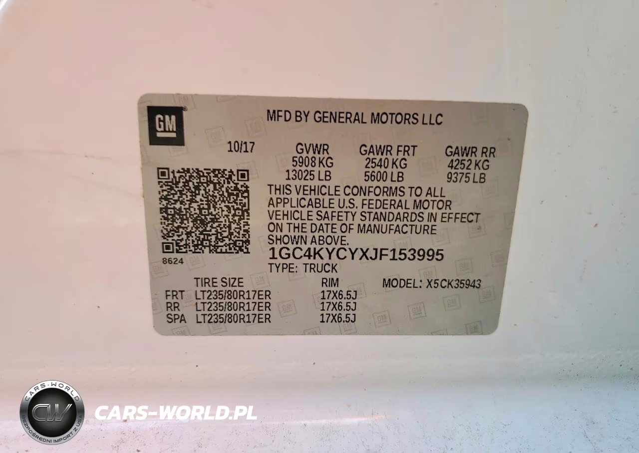 2018 Chevrolet Silverado 3500 VIN:1GC4KYCYXJF153995 - 13