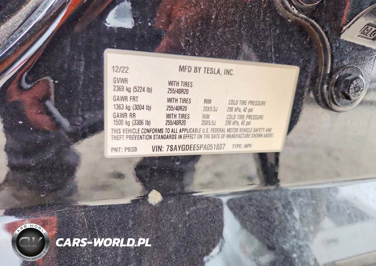 2023 Tesla Model Y VIN:7SAYGDEE5PA051807 - 13