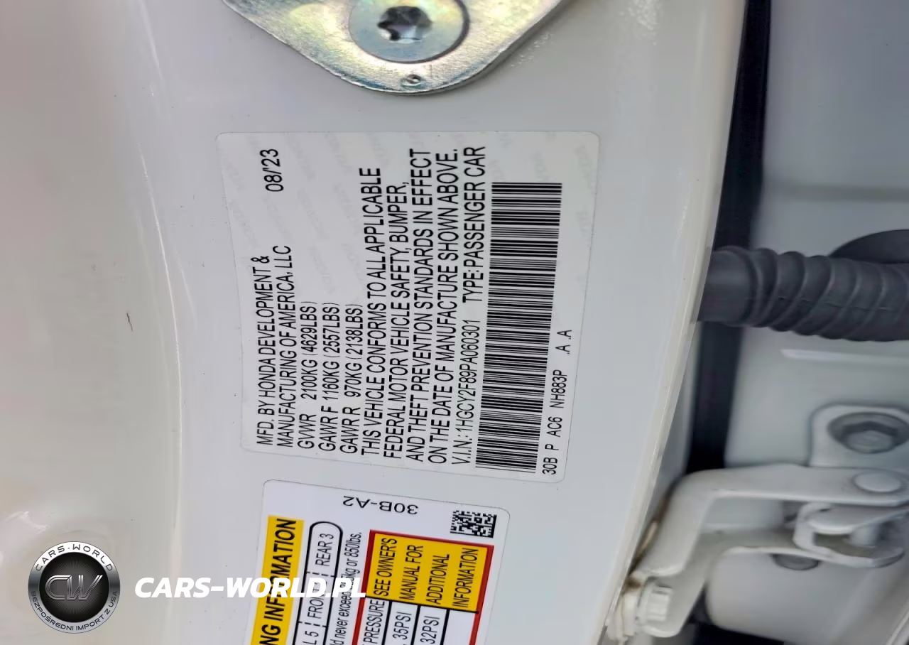 2023 Honda Accord Touring Hybrid VIN:1HGCY2F89PA060301 - 12