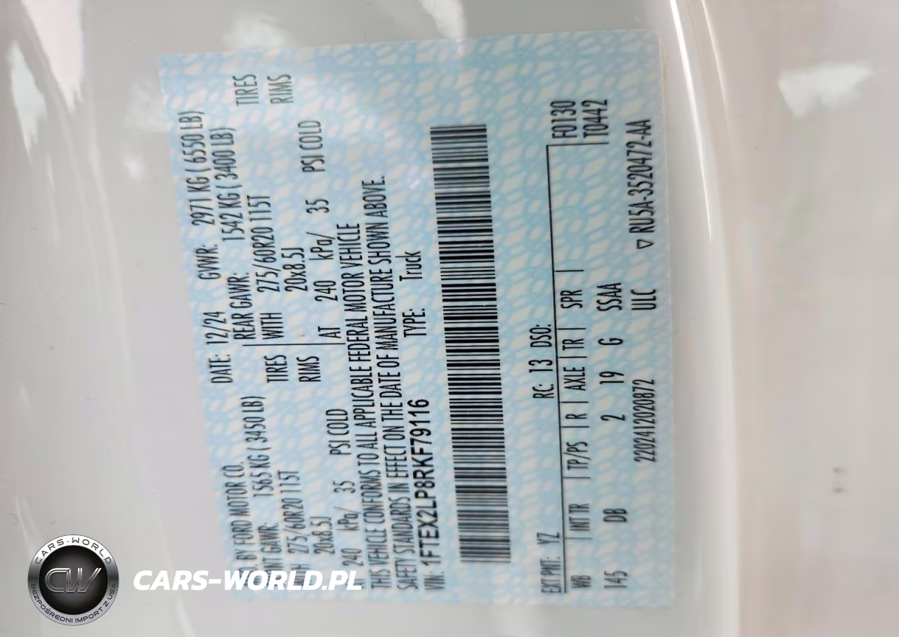 2024 Ford F150 Stx VIN:1FTEX2LP8RKF79116 - 12