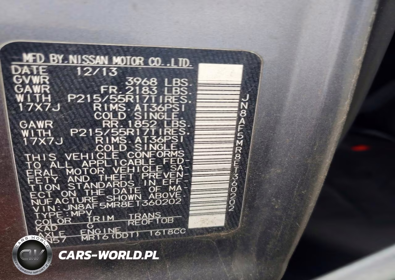 2014 Nissan Juke Sv VIN:JN8AF5MR8ET360202 - 12