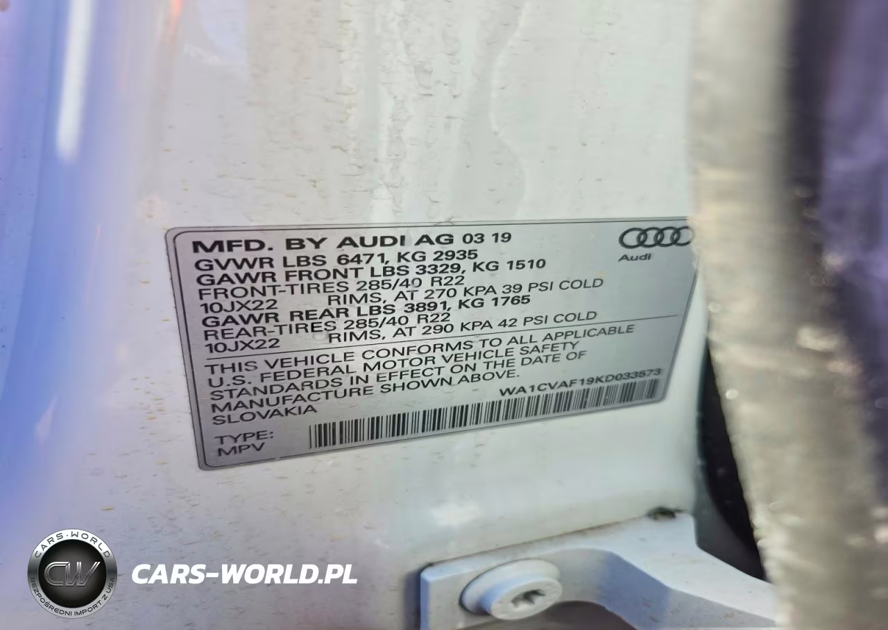 2019 Audi Q8 Prestige VIN:WA1CVAF19KD033573 - 13