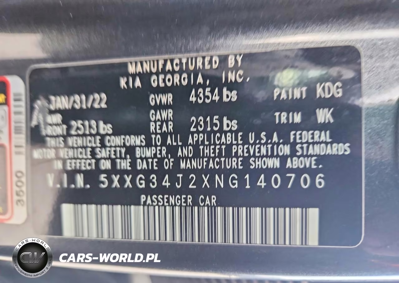 2022 Kia K5 Ex VIN:5XXG34J2XNG140706 - 12