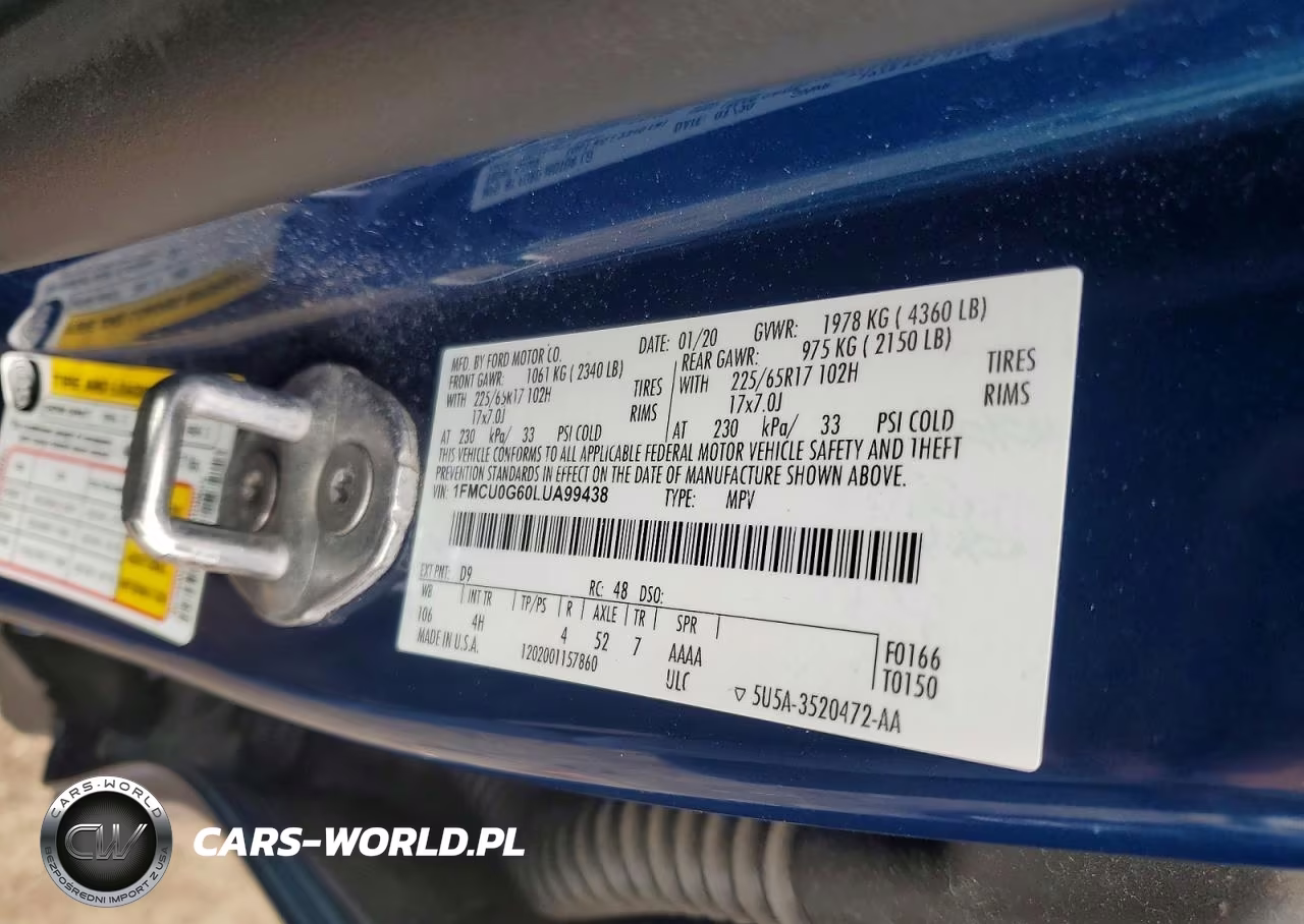 2020 Ford Escape Se VIN:1FMCU0G60LUA99438 - 13