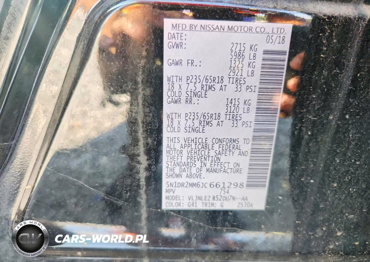 2018 Nissan Pathfinder Sv VIN:5N1DR2MM6JC661298 - 13