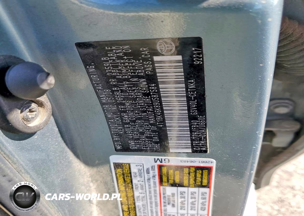 2009 Toyota Camry Le V6 VIN:4T1BK46K89U587584 - 13