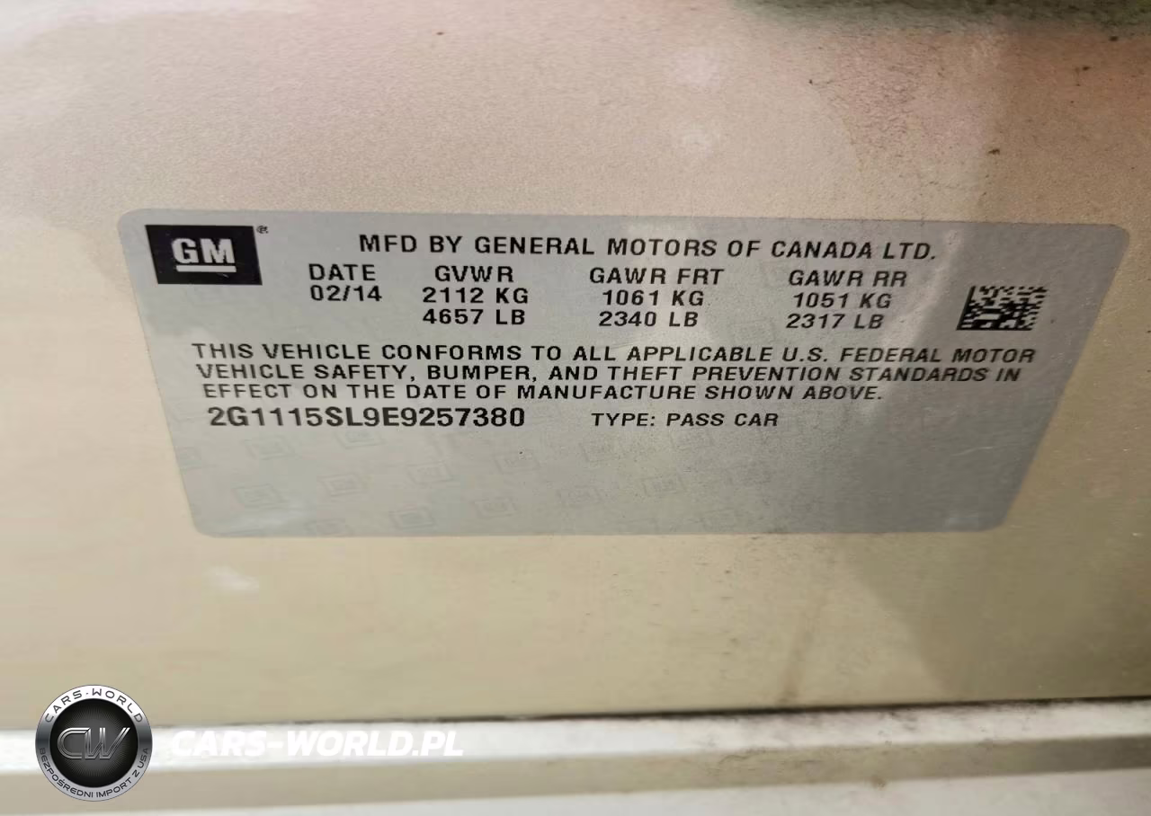 2014 Chevrolet Impala Lt VIN:2G1115SL9E9257380 - 12