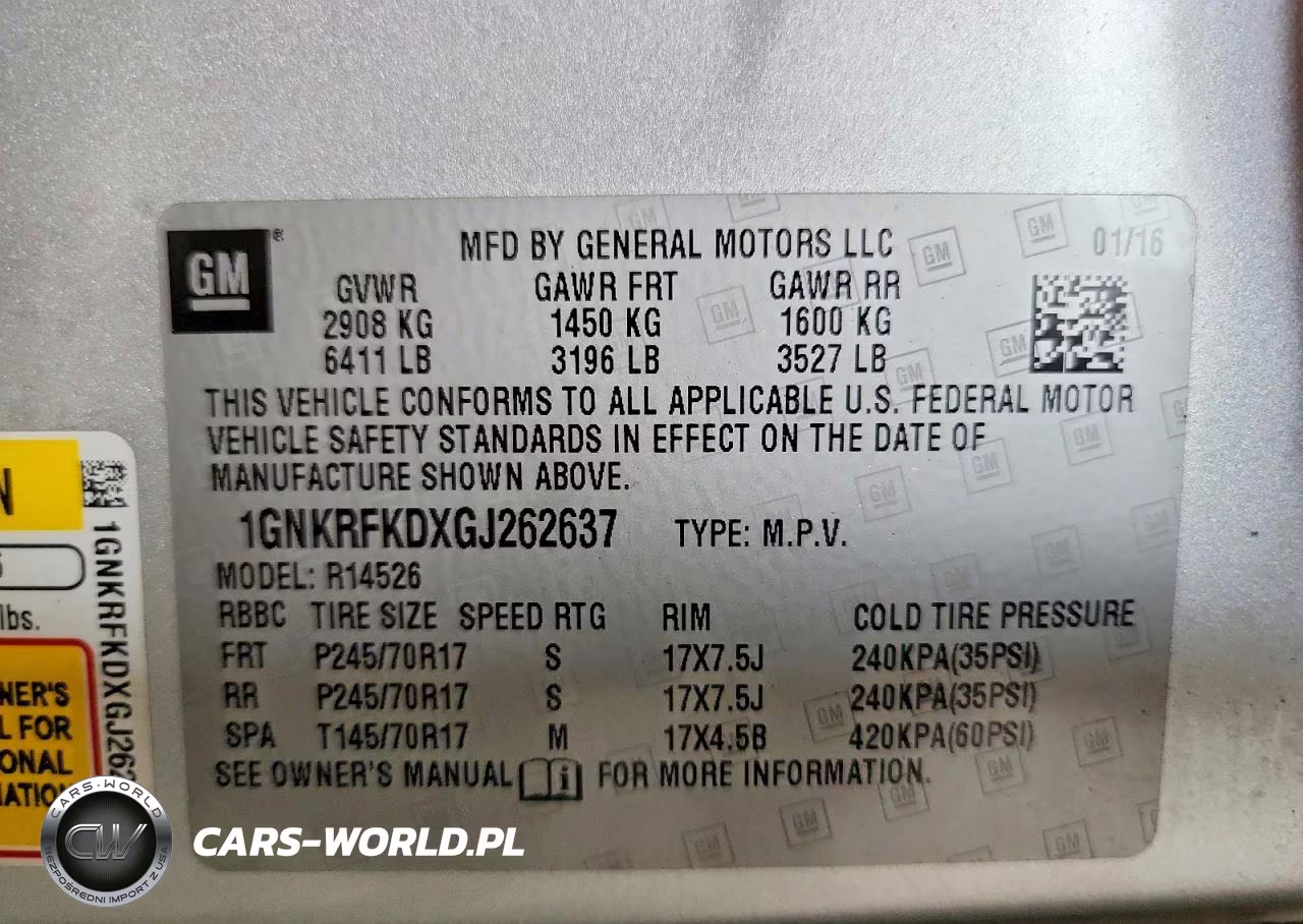 2016 Chevrolet Traverse Ls VIN:1GNKRFKDXGJ262637 - 13