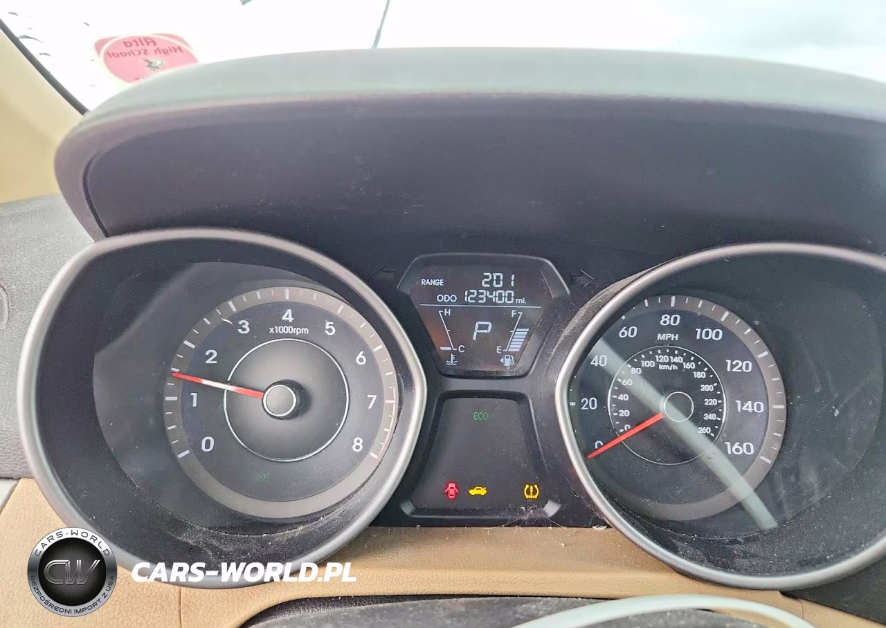 2013 Hyundai Elantra Gls VIN:5NPDH4AE6DH208792 - 9