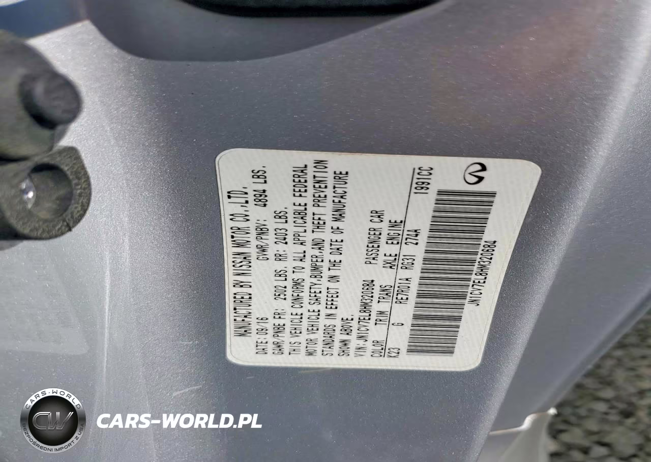 2017 Infiniti Q60 2.0T VIN:JN1CV7EL8HM320684 - 12