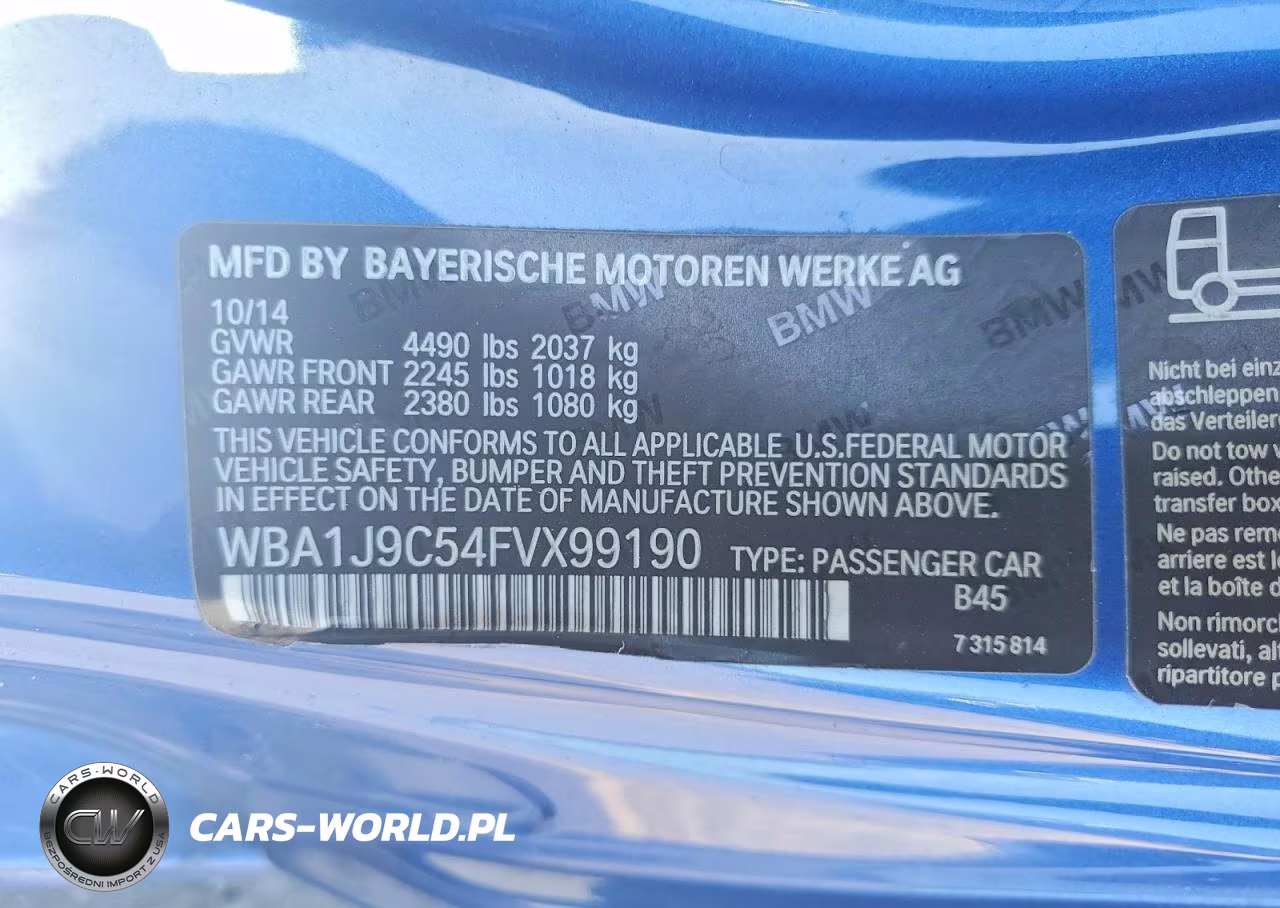2015 BMW M235Xi VIN:WBA1J9C54FVX99190 - 12