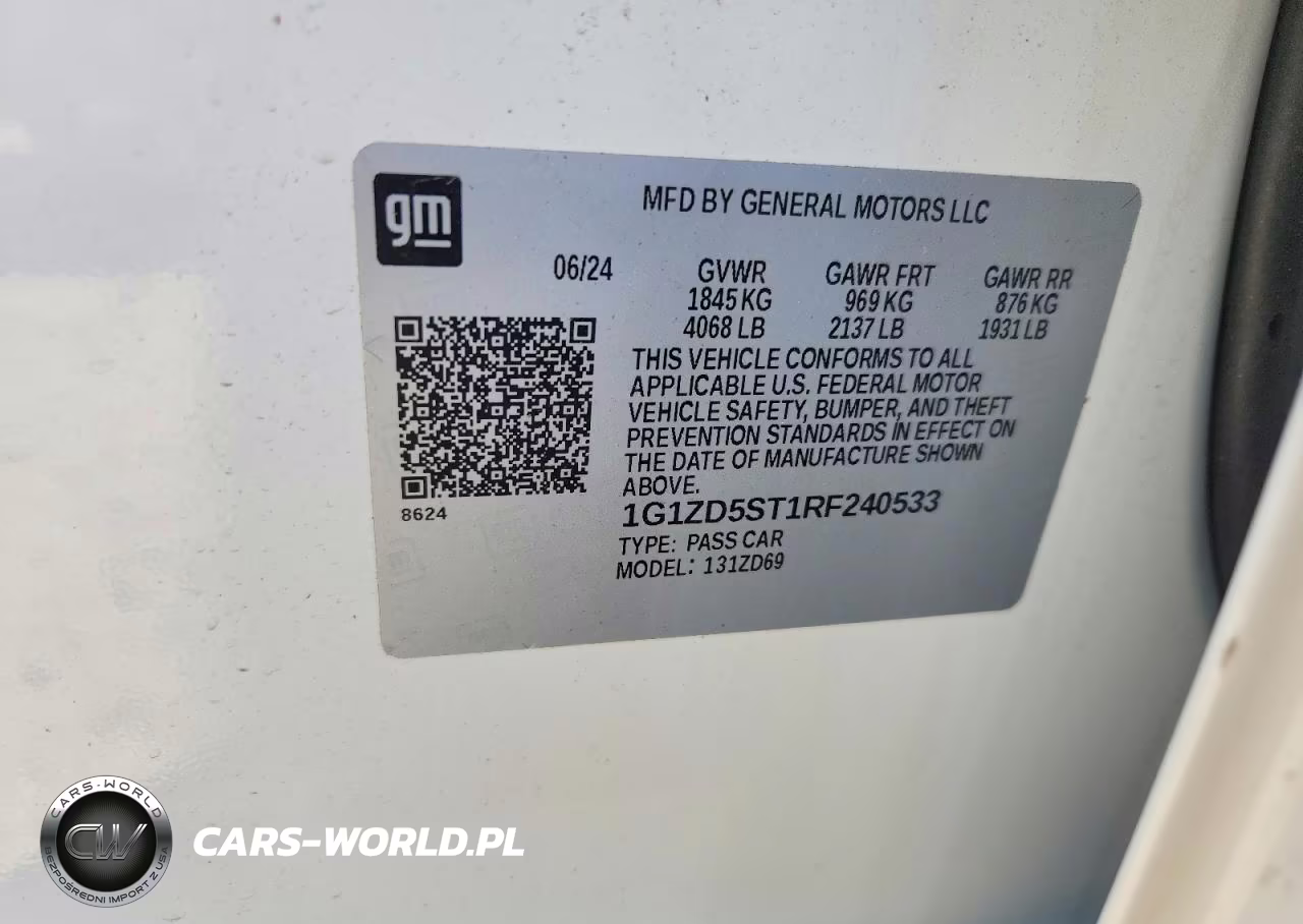 2024 Chevrolet Malibu Lt VIN:1G1ZD5ST1RF240533 - 13