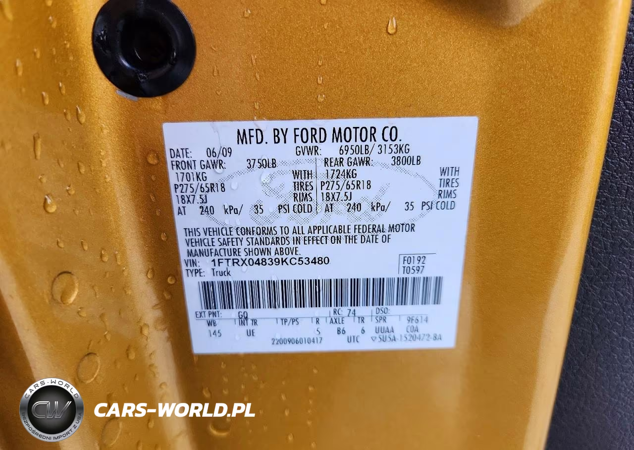 2009 Ford F150 Super Cab VIN:1FTRX04839KC53480 - 12