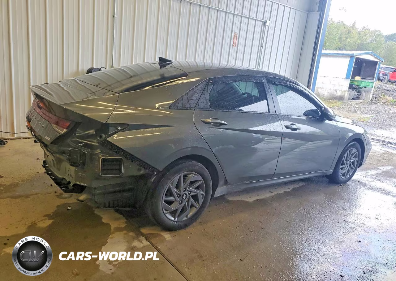 2025 Hyundai Elantra Hybrid Blue VIN:KMHLM4DJ2SU136469 - 3