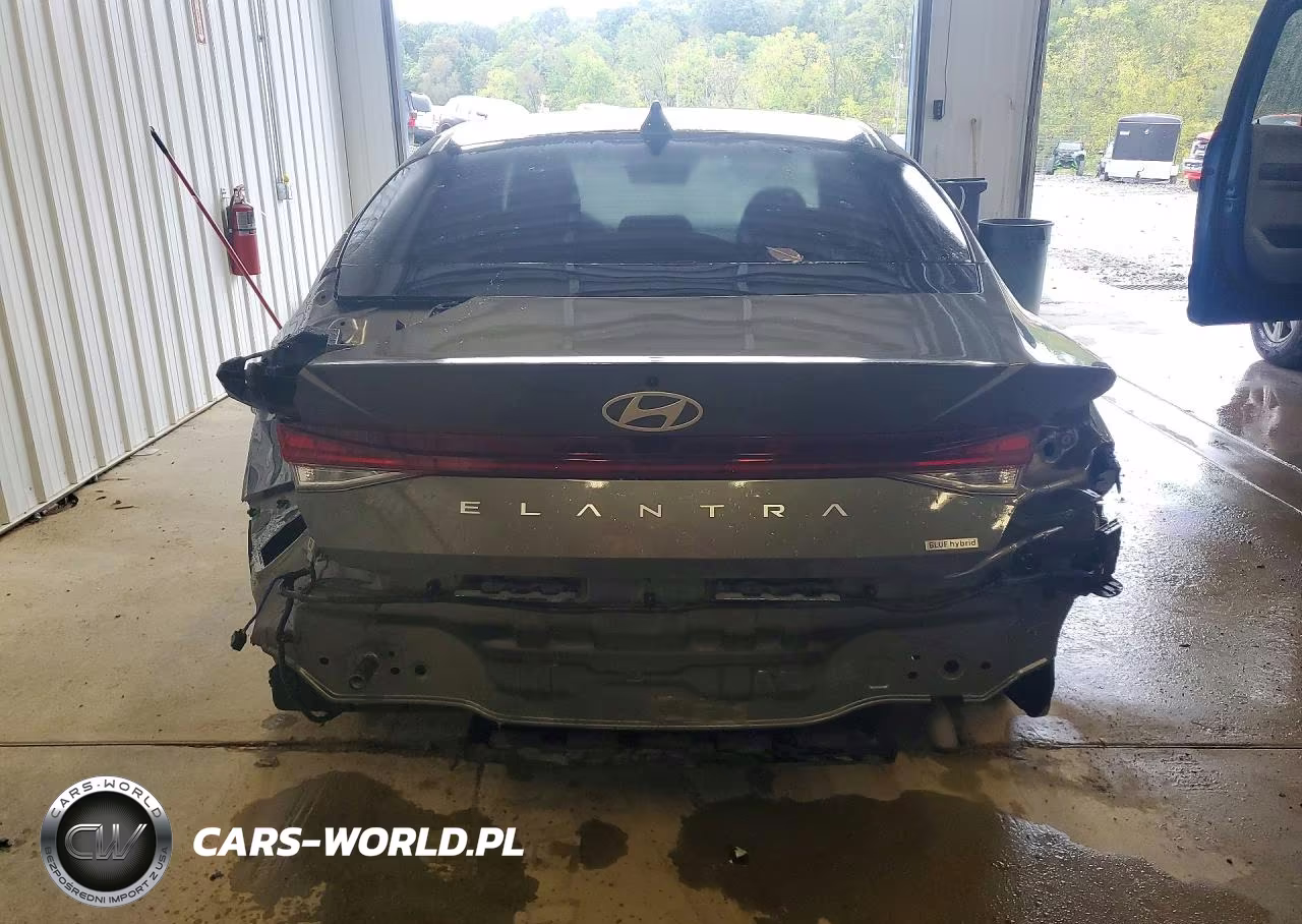 2025 Hyundai Elantra Hybrid Blue VIN:KMHLM4DJ2SU136469 - 6