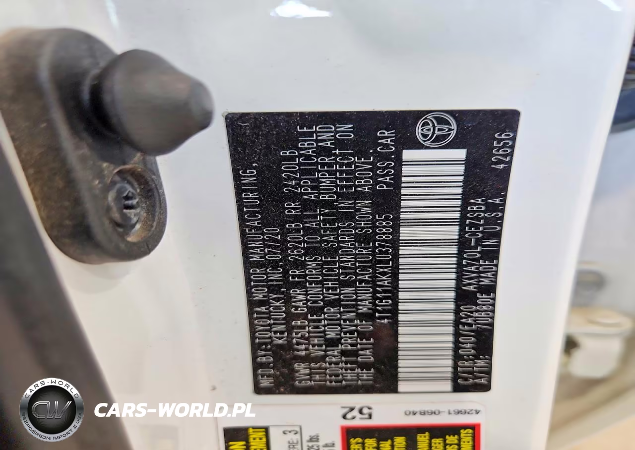 2020 Toyota Camry Se VIN:4T1G11AKXLU378885 - 12