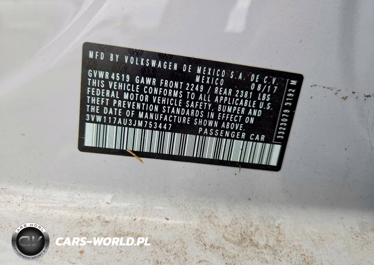 2018 Volkswagen Golf Sportwagen S VIN:3VW117AU3JM753447 - 12