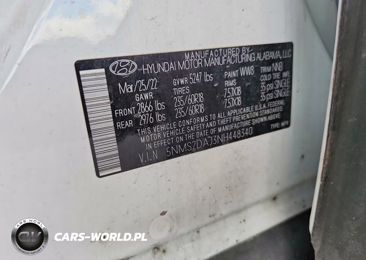 2022 Hyundai Santa Fe Sel VIN:5NMS2DAJ3NH448340 - 12