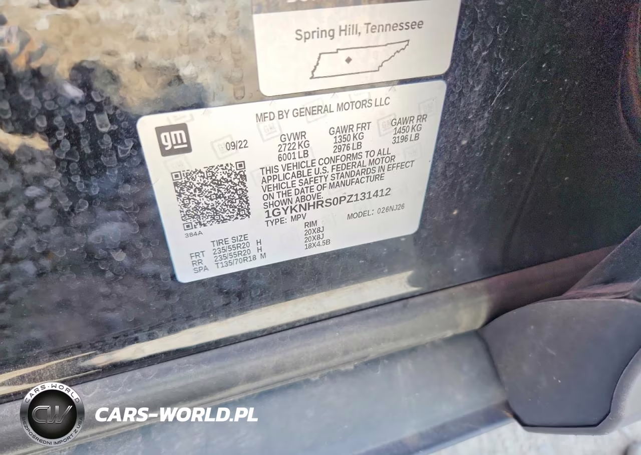 2023 Cadillac Xt5 Sport VIN:1GYKNHRS0PZ131412 - 13