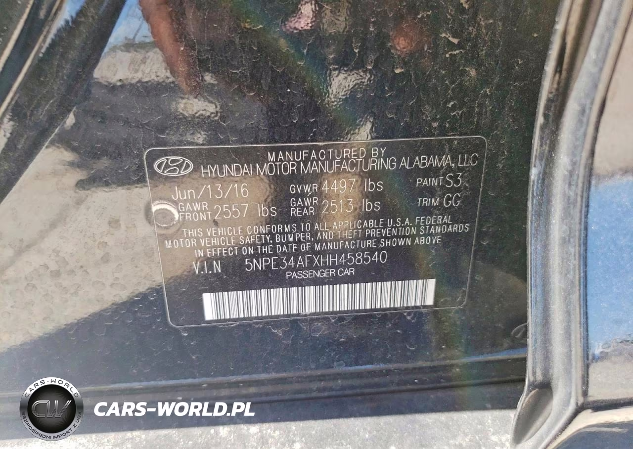 2017 Hyundai Sonata Limited VIN:5NPE34AFXHH458540 - 13