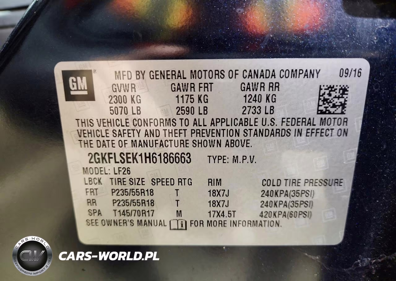 2017 GMC Terrain Sle VIN:2GKFLSEK1H6186663 - 13