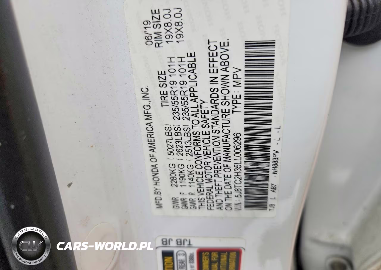 2020 Acura Rdx VIN:5J8TC2H35LL006296 - 13