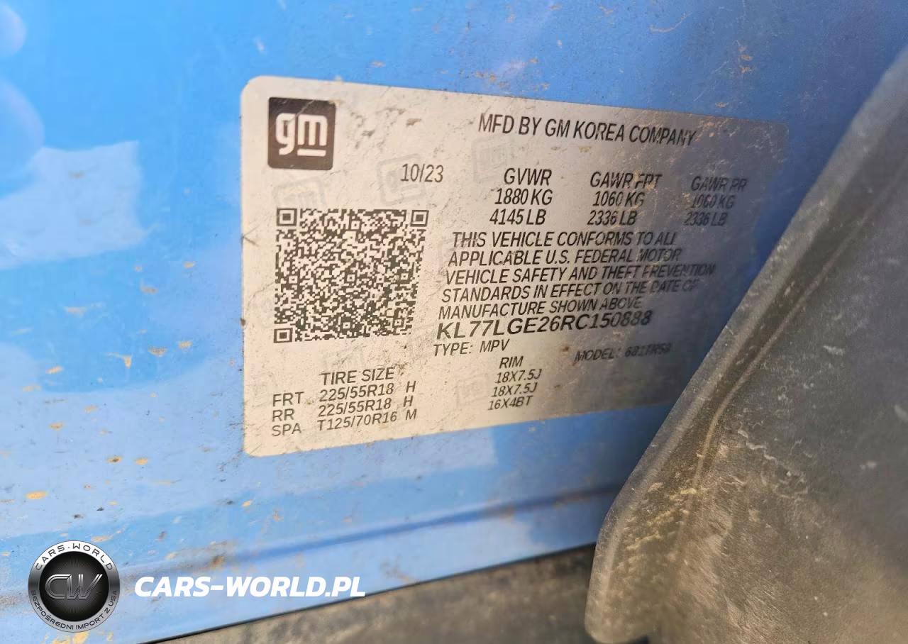 2024 Chevrolet Trax 1Rs VIN:KL77LGE26RC150888 - 13