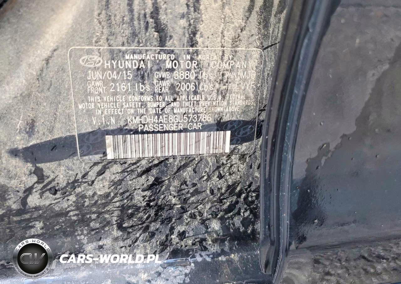 2016 Hyundai Elantra Se VIN:KMHDH4AE8GU573786 - 12