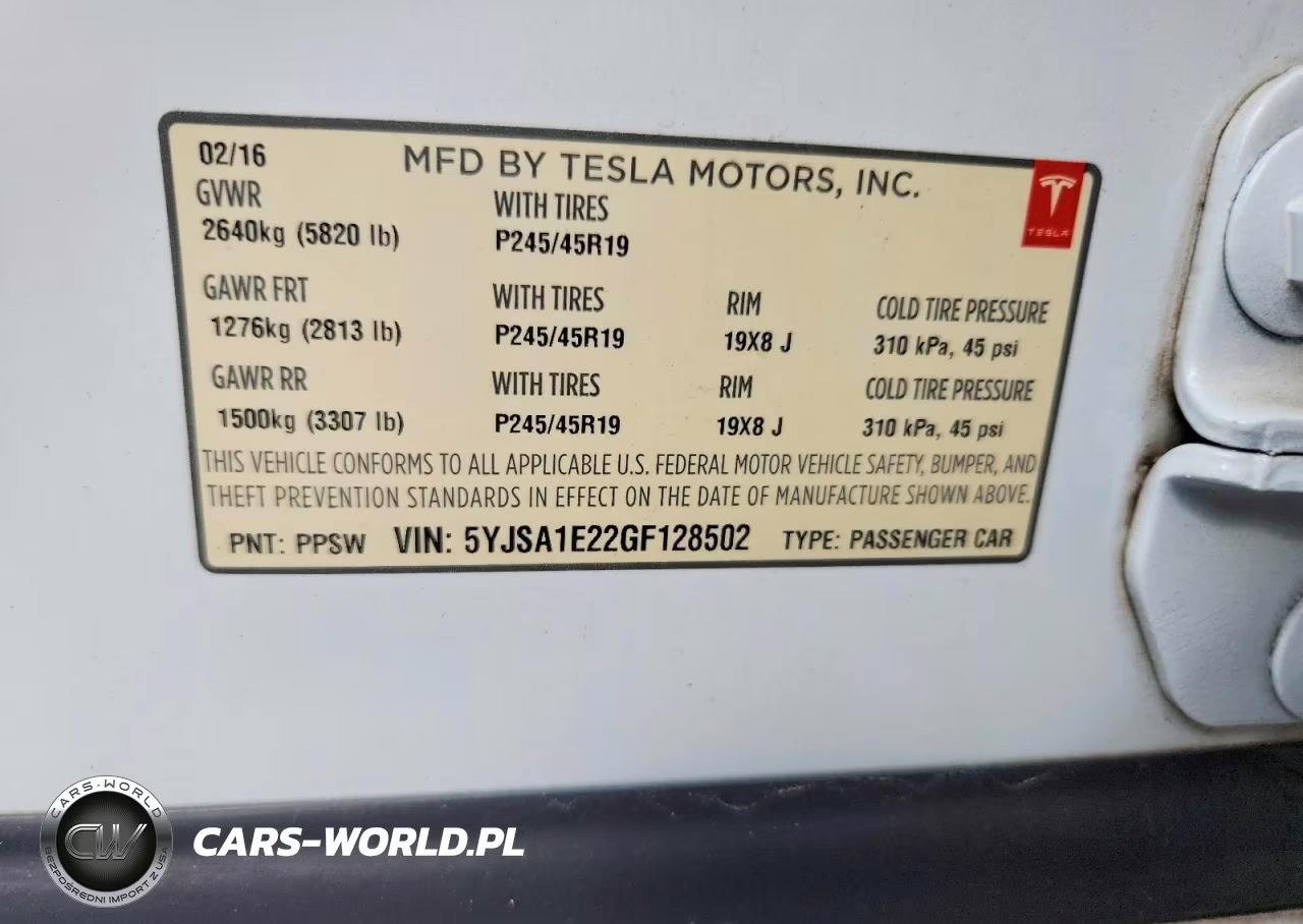 2016 Tesla Model S VIN:5YJSA1E22GF128502 - 12