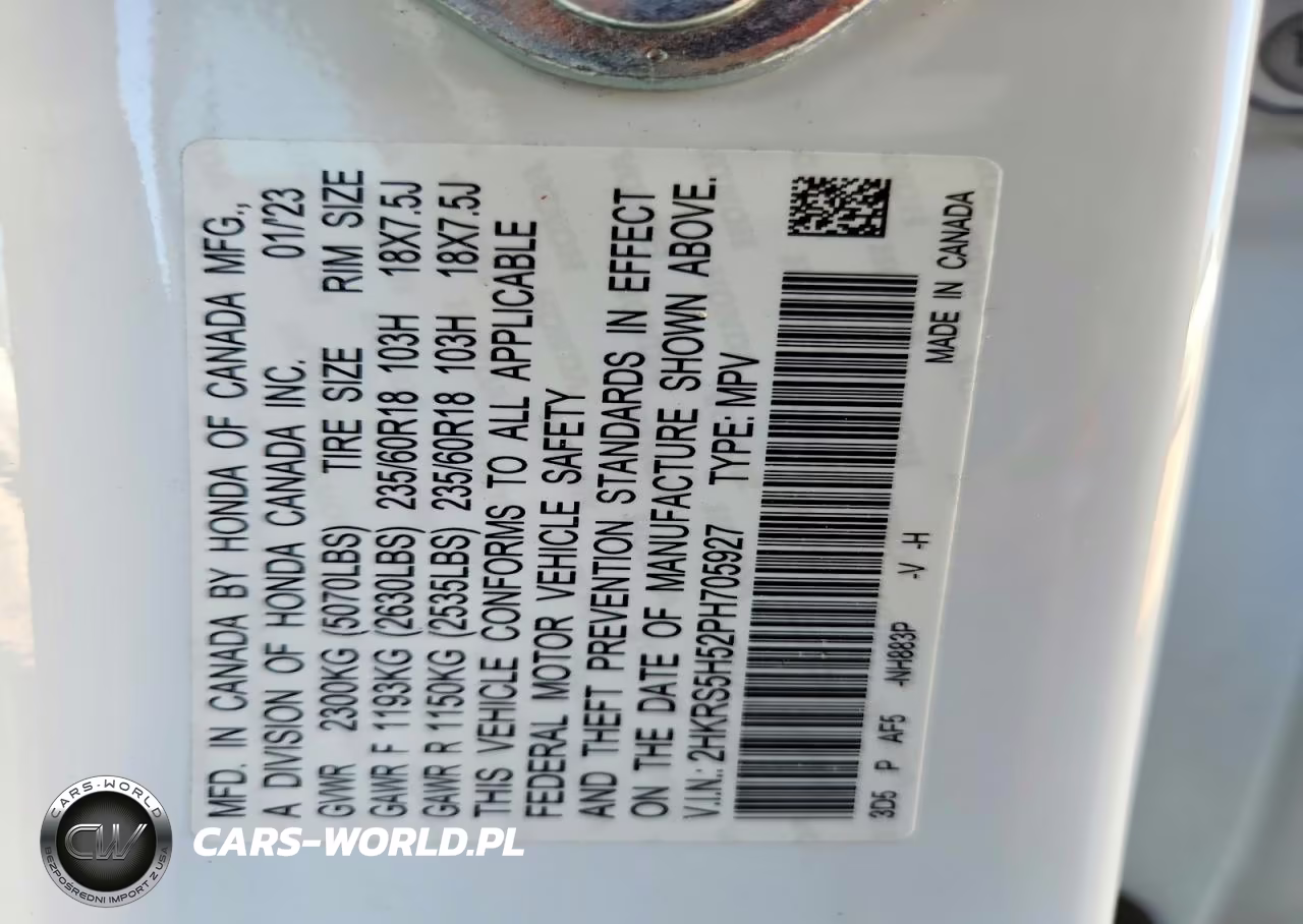 2023 Honda Cr-V Sport VIN:2HKRS5H52PH705927 - 14