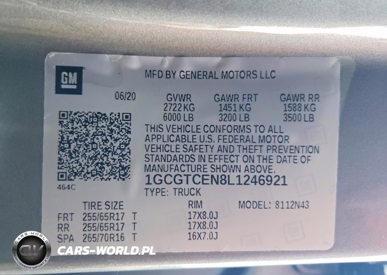 2020 Chevrolet Colorado Lt VIN:1GCGTCEN8L1246921 - 12