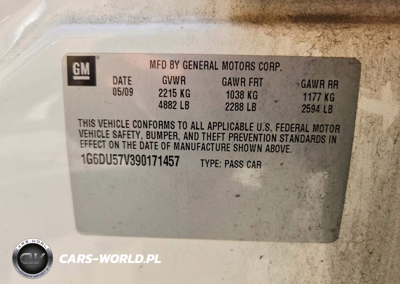 2009 Cadillac Cts Hi Feature V6 VIN:1G6DU57V390171457 - 13